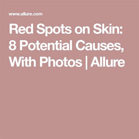 7 Reasons Your Skin Has Red Spots And Bumps Skin Spots Red Skin Red