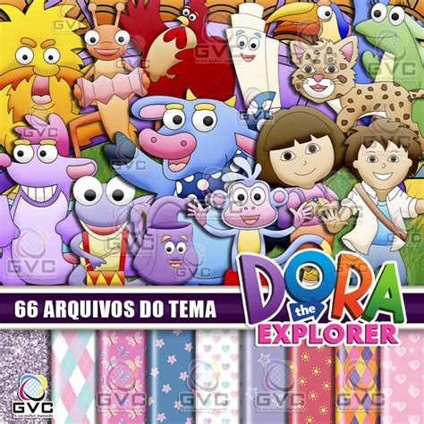 Kit Digital Dora Aventureira Elo7 Produtos Especiais