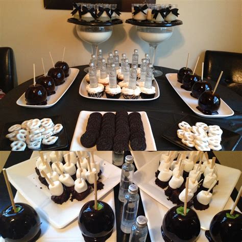 Black And White Theme Party Food Theme Image