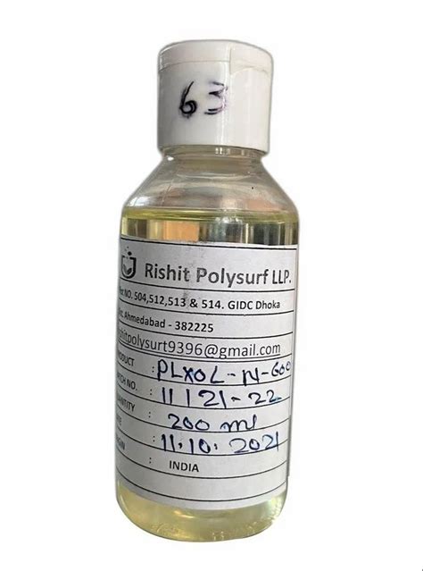 6 Mole Nonyl Phenol Ethoxylate At Rs 20kg Npe In Dholka Id