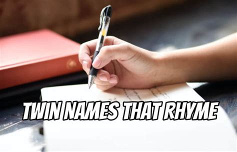 Twin Names That Rhyme 376 Name Pairs For Girls Boys And Boygirl