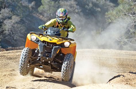 It's been great learning to wheelie on the 570 outlander, even. 2015 Can-Am Outlander L DPS 500 | Dirt Wheels Magazine