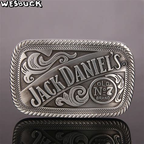 Wesbuck Brand Jack Daniels Flower Meltal Cool Belt Buckles For Mens