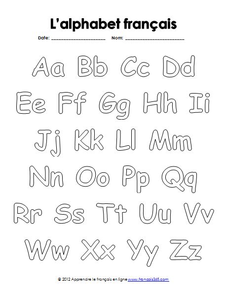 L'alphabet français est l'alphabet utilisé pour écrire le français.il utilise l'alphabet latin moderne avec ses 26 lettres auxquelles il faut ajouter les lettres avec cinq différents diacritiques, qui l'enrichissent alors de treize voyelles accentuées et du graphème c cédille « ç », ainsi que deux ligatures e dans l'a « æ æ » et e dans l'o « œ œ ». Apprendre le français en ligne: L'alphabet français en majuscule et ...
