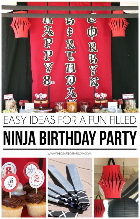 Ninja Birthday Party Birthday Cards