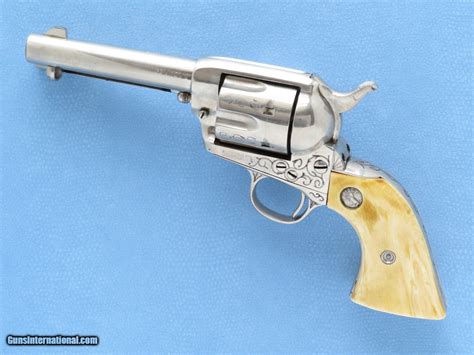 Southwestern Style Engraved Colt Saa Cal 32 Wcf 32 20