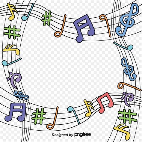 Vector Blue Musical Note Border Vector Blue Note Png And Vector With