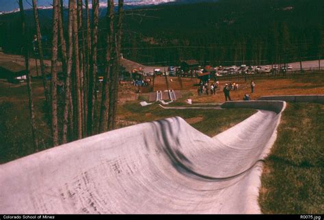 View Of Alpine Slide Track And Base Breckenridge Ski Area Colorado