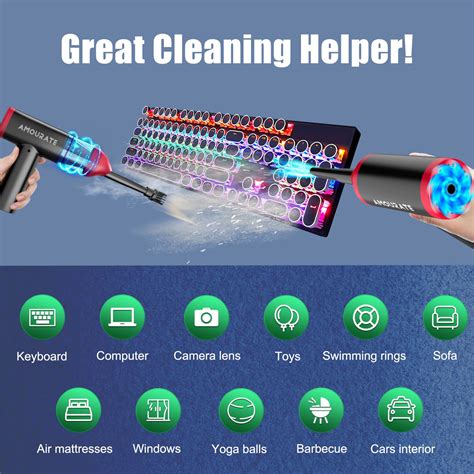GetUSCart- Air Duster Compressed & Vacuum-150000RPM-Keyboard-Cleaner