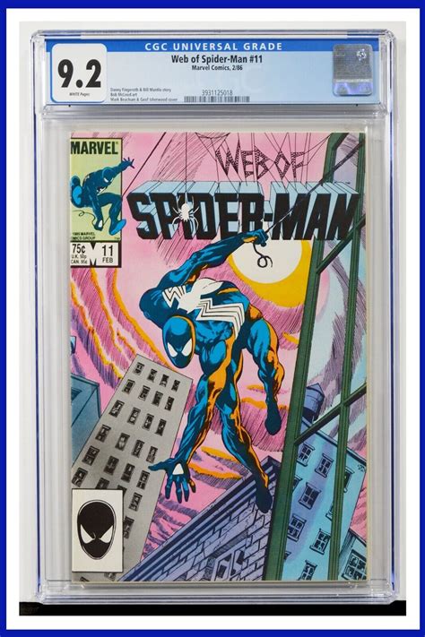 Web Of Spider Man 11 Cgc Graded 92 Marvel February 1986 White Pages
