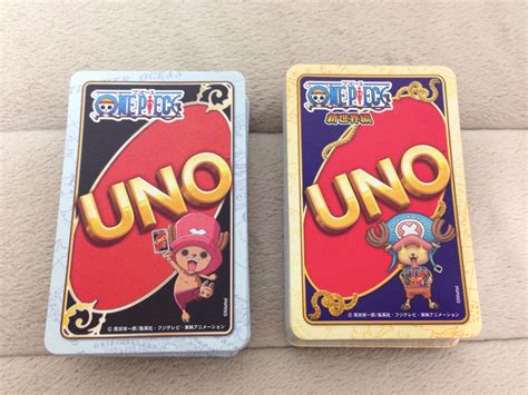 Each game has its own set of rules that you should follow to play. Back of two different ONE PIECE UNO Cards