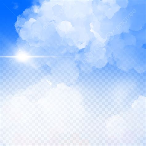 Blue Sky Clouds Png Picture Sky Blue And White Clouds Realistic Blue