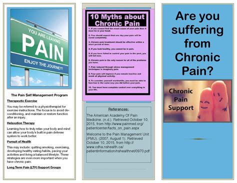 Chronic Pain Brochure By Ji Yun Hong Issuu