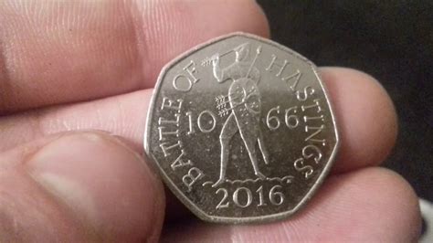 hastings 50p value 2016 battle of hastings 1066 50p coin worth youtube