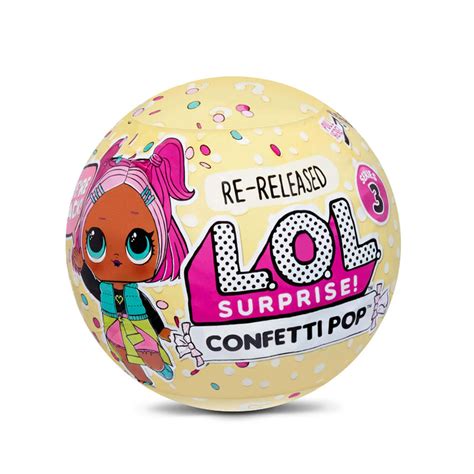 Lol Surprise Confetti Pop 3 Pack Showbaby 3 Re Released Dolls Each W