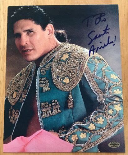 El Matador Tito Santana Hof Signed Autograph 8x10 Photo Wwf Wwe