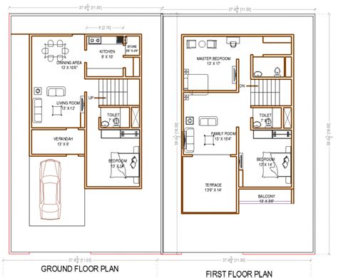 The House Plan With The Detailing Dwg File Cadbull