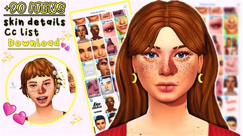 90 Skin Details Maxis Match 💖 The Sims 4 Custom Content Cc List