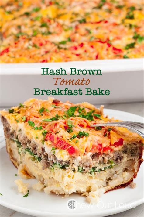 Hash Brown Tomato Breakfast Casserole Recipe Chefthisup