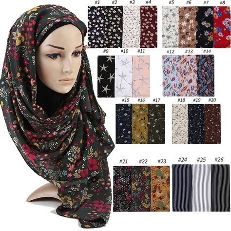 Zfqhjj High Quality Women Seersucker Chiffon Shawl Head Scarf Retro Floral Flower Hijab Scarves