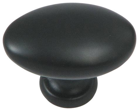 The Matte Black York Cabinet Knob Transitional Cabinet