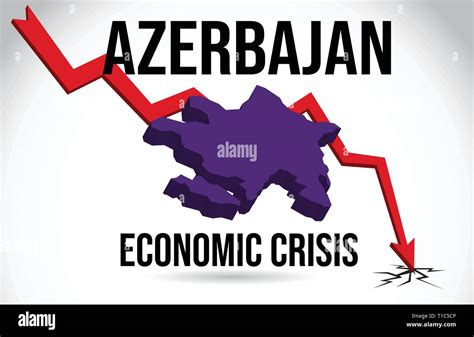 Azerbajan Map Financial Crisis Economic Collapse Market Crash Global