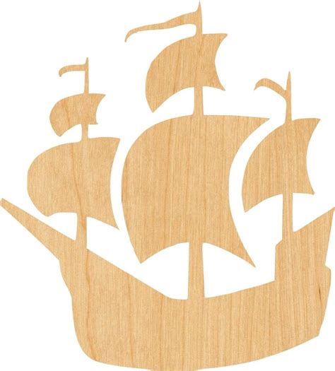 Pirate Ship Wooden Laser Cut Out Shape Great For Crafting Etsy