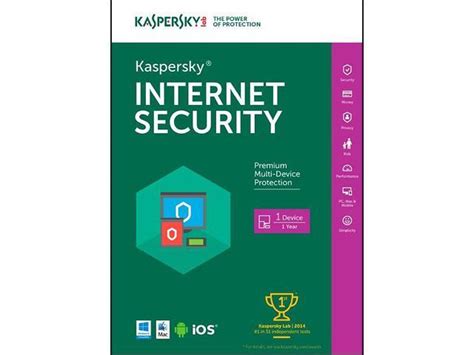 Kaspersky Internet Security 2016 Key Card 1 Pc Neweggca