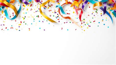 Premium Ai Image Confetti And Colorful Ribbons Celebration Background