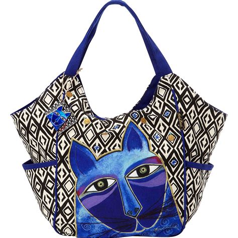 Laurel Burch Whiskered Cats Tote Cat Tote Cats Tote Bag