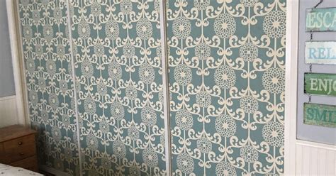 Wallpaper for mirrored closet doors. Covering Mirrored Closet Doors | Hometalk