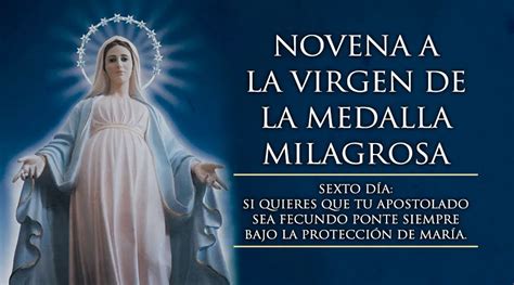 Sexto Día De La Novena A La Virgen De La Medalla Milagrosa