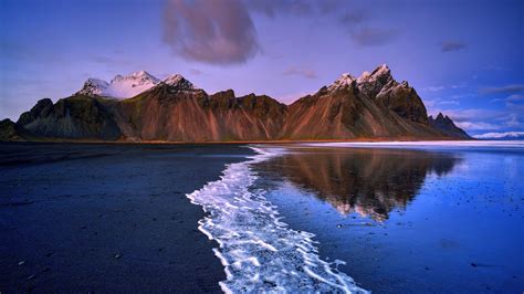 Vestrahorn Mountains Iceland Wallpaper Backiee