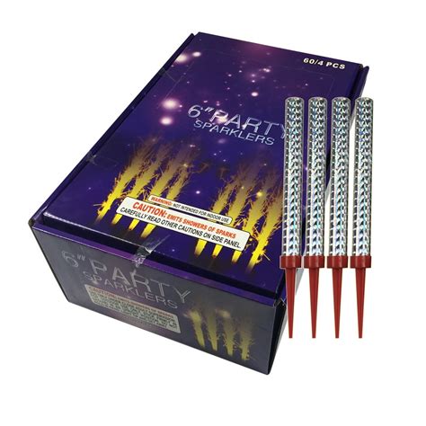 20pc Pack Vip Bottle Sparklers Burns Approx 45 Second 5 Packs Of 4