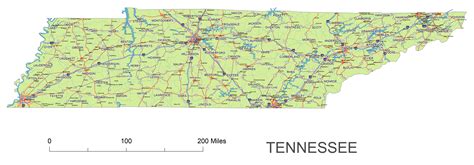 Map Of The State Of Tennessee World Map