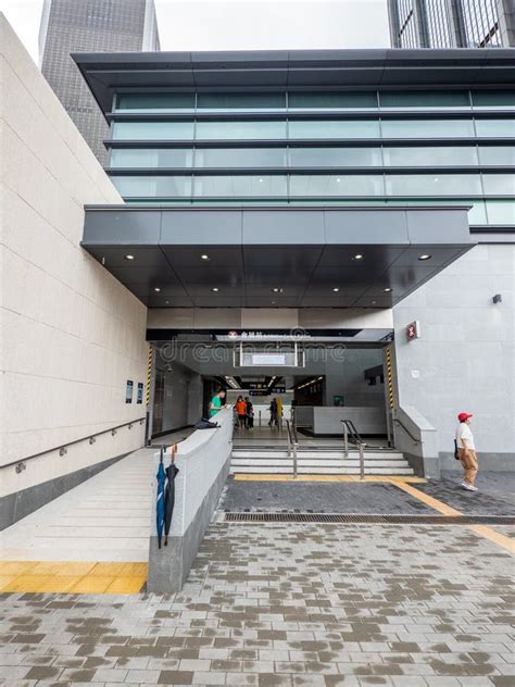 Hong Kong Mtr Exhibition Centre Station Editorial Stock Photo Image