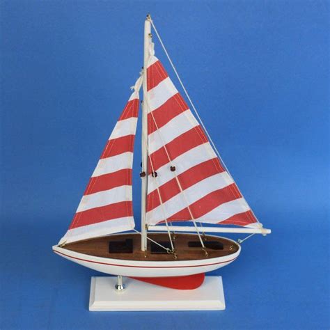 Complement your existing decor with a variety of functional accent pieces. Fruitland Striped Pacific Sailer Model Yacht | Blue design ...