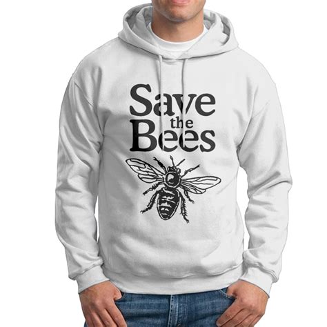 Save The Bees Beekeeper Men Hooded Sweatshirts Popular Cotton Hoodies