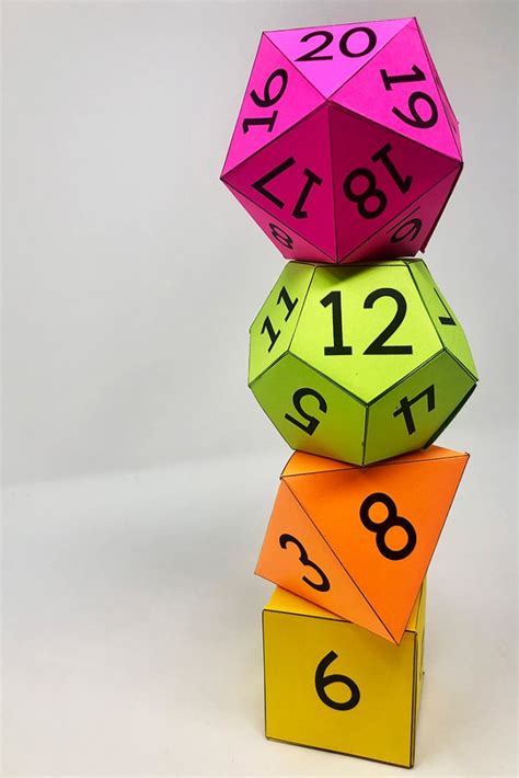 math resources large printable dice templates