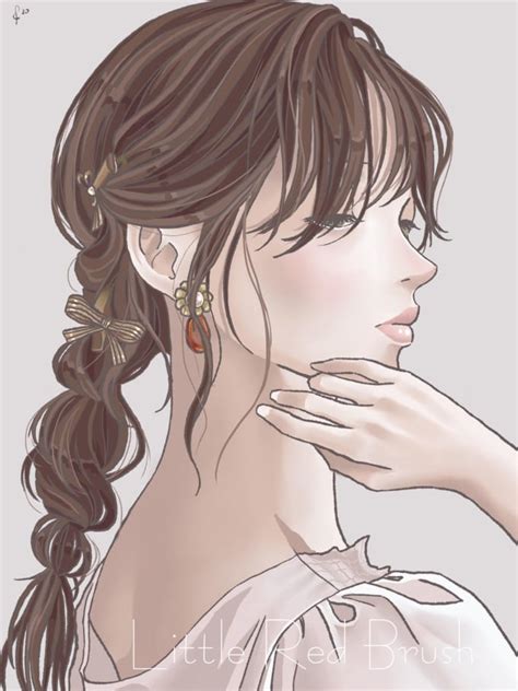 Draw An Elegant Anime Portrait By Littleredbrush Fiverr