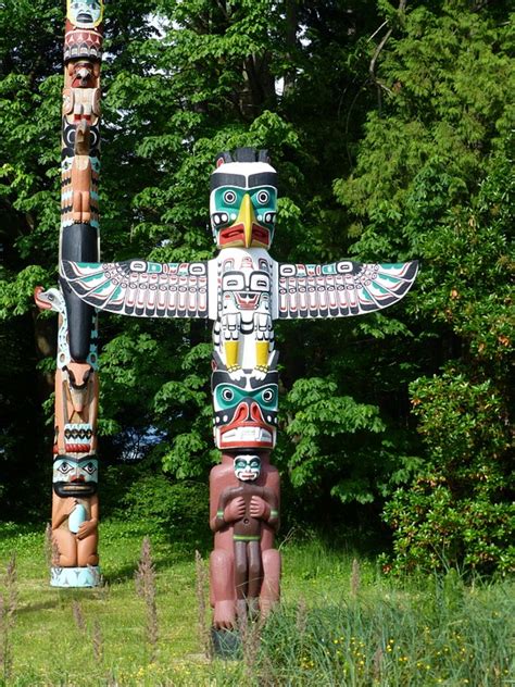 Native American Totem Poles Free Photo On Pixabay