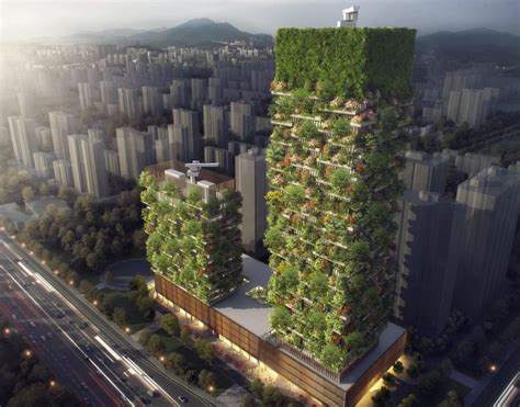 Chinas First Vertical Forest In Nanjing To Include 1100 Trees And