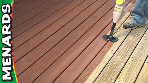 Refinish A Deck How To Menards Youtube