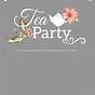 Free Tea Party Invitations Printable
