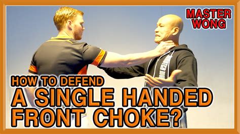 How To Defend Against A Front Choke Part 1 Single Handed Master