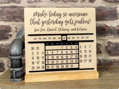 Perpetual Desk Calendar Buy Online Foote And Flame