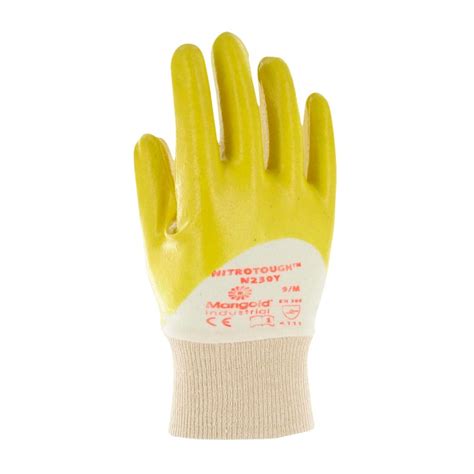 Ansell Nitrotough N230y Yellow Nitrile Gloves Uk