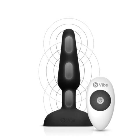 Анальная пробка с вибрацией b vibe trio remote control plug с пультом управления black купить