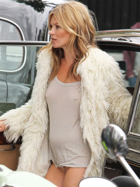 Kate Moss Braless Pantyless And Only Wearing A See