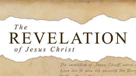 The Revelation Of Jesus Christ Sure Word Ministry